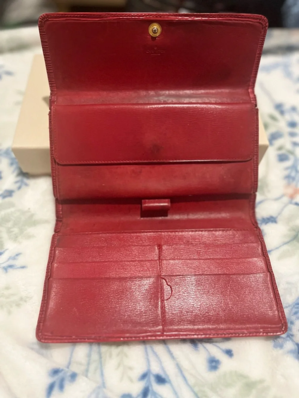 Louis Vuitton Red Epi Leather Wallet - Picture 7 of 12